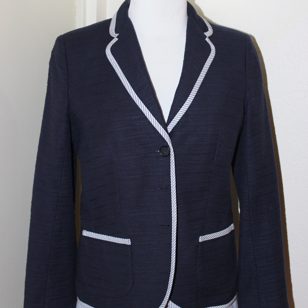 346 Brooks Brothers Cotton Skirt Suit Blazer 6